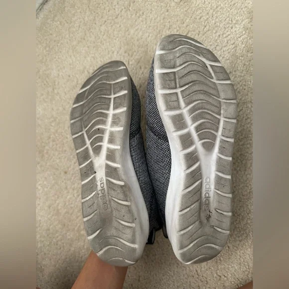 Adidas Womens Qt Racer Workout Casual Running Shoes Gray 8.5 - Picture 8 of 8